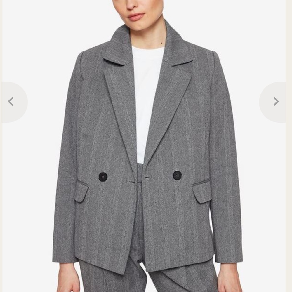 Anime Bing Becky Blazer - Gray Fishbone Size XS